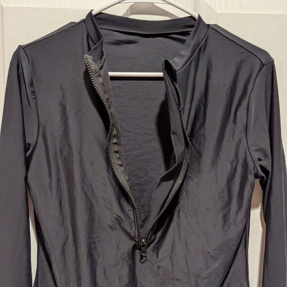 Zaful Size Large Women's Black Rash guard ONE PIECE Swimsuit - Picture 3 of 6
